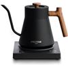 Image 1 : POLIVIAR Electric Gooseneck Kettle, 1200W Electric Tea Kettle w/teak wood handle, 34oz Pour Over Ele