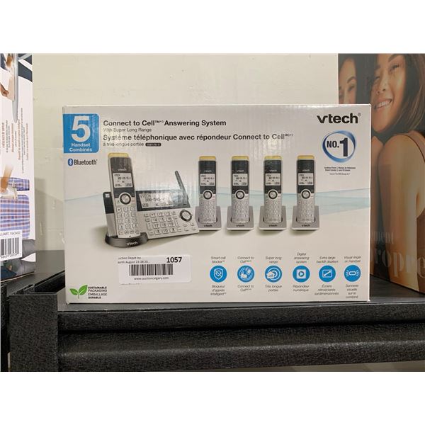 VTech IS8151-4 Super Long Range 4 Handset Cordless Phone for Home with Answering Machine, 2300 ft Ra