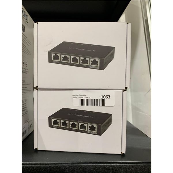 Ubiquiti Networks ER-X EdgeRouter X 5-Port Gigabit Wired Router - Lot of 2
