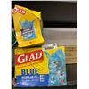 Image 2 : GLAD Regular Drawstring Recycling Bags, ForceFlex, Blue, 74-L, 40-pk