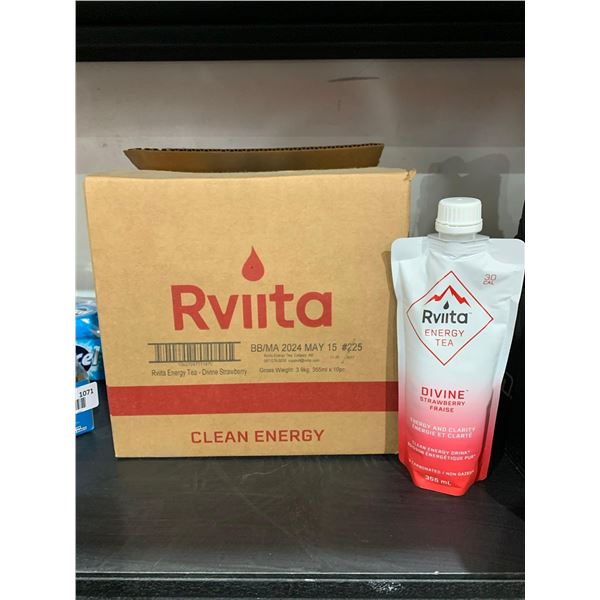 Rviita Energy Tea Divine ® Strawberry - 6x355ml