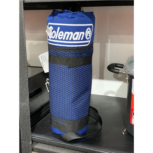 COLEMAN PORTABLE STADIUM SEAT BLUE COLOR CAMPING SEAT NEW SPORT SEAT CUSHION