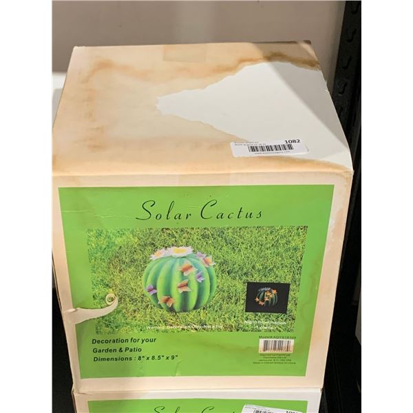 Solar Cactus Garden Decoration 8x8.5x9"