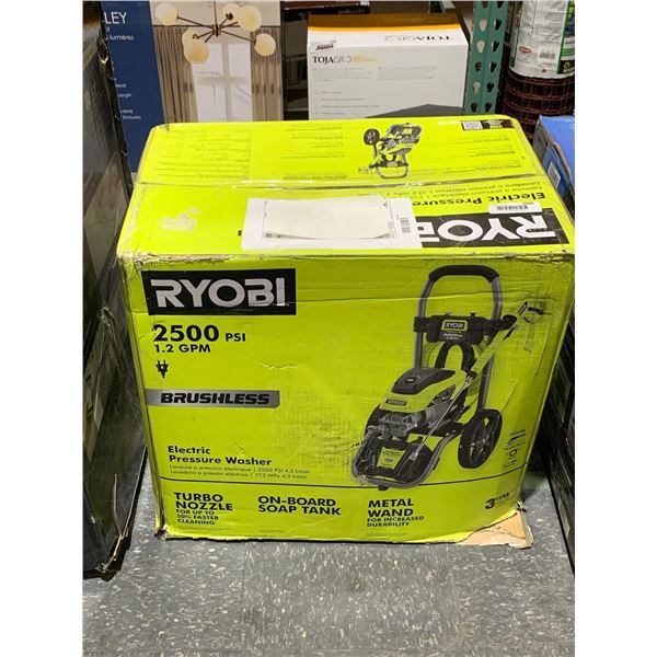 Ryobi 2500 PSI 1.2 GPM Brushless Electric Pressure Washer
