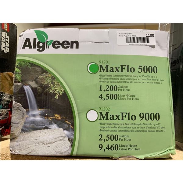 Algren MaxFlo 5000 high Volume Pond Pump , 2500 Gal/Hour