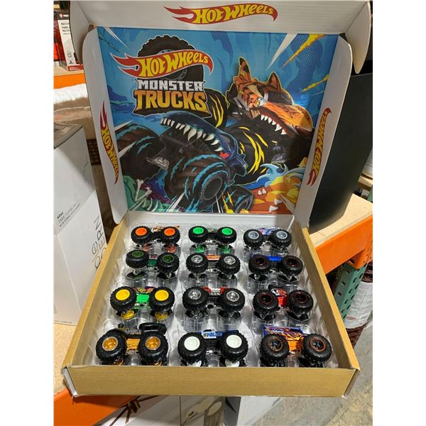 Hot Wheels Monster Trucks Set of 12 1:64 Scale Die-Cast Toy Trucks