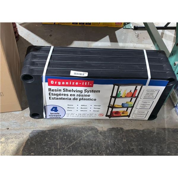 Organize-It! Resin Shelving System 4 Levels