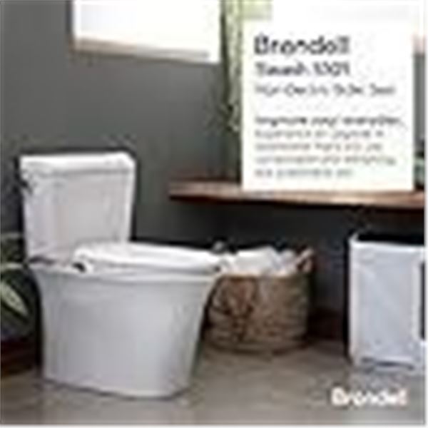 Brondell Swash Ecoseat Non-Electric Bidet Toilet Seat, White - Dual Nozzle System, Ambient Water Tem