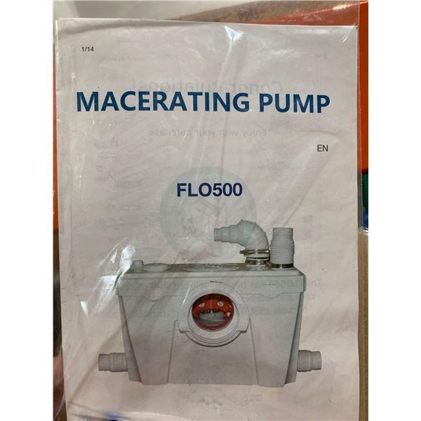 500W Macerator Pump for Macerating Toilet Upflush Toilet System Macerator Sewerage Pump