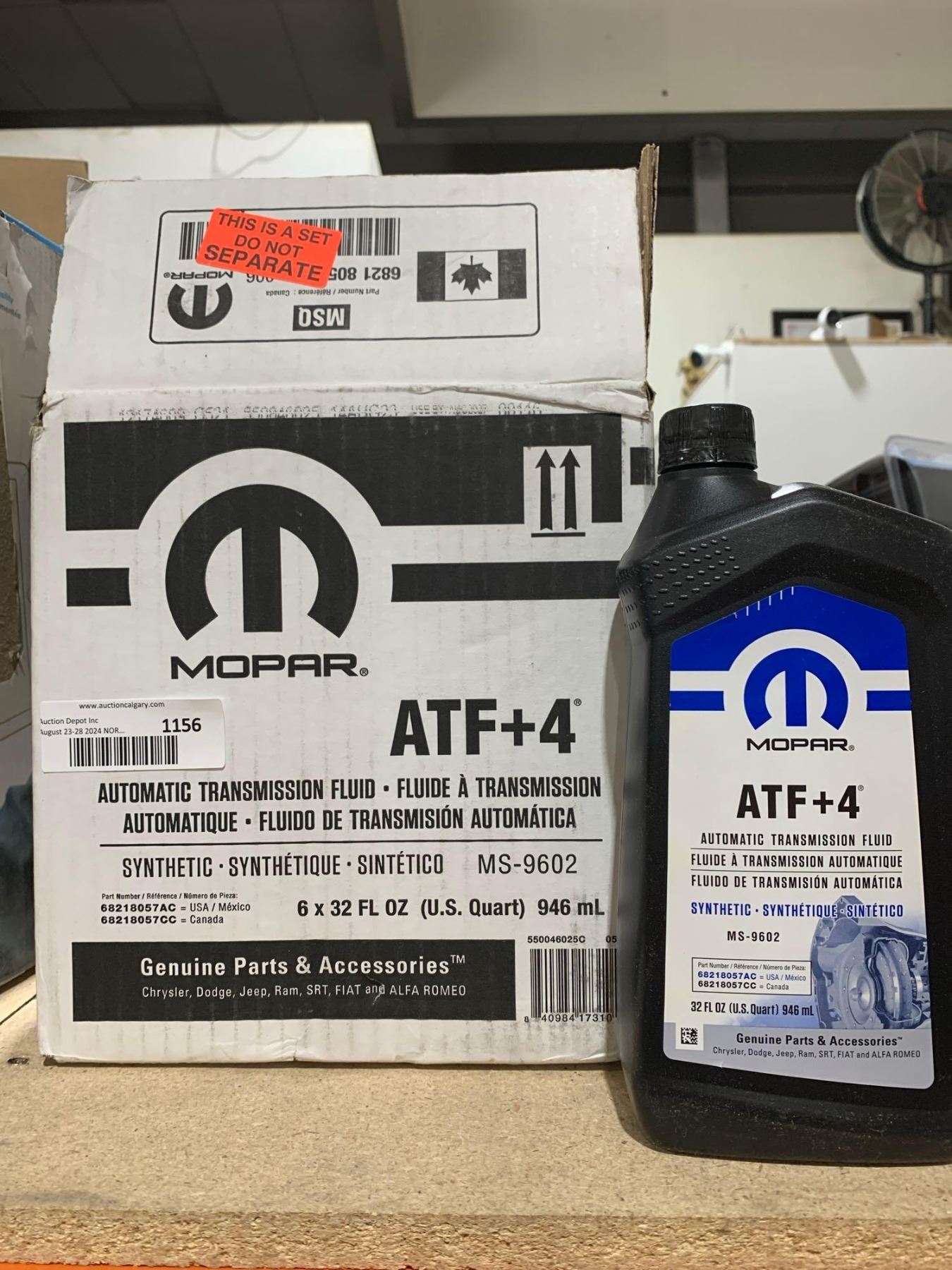 Mopar ATF+4 Automatic Transnission Fluid 6 x 32 fl oz