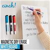 Image 1 : Cinch! Magnetic Dry Erase White Board For Kitchen Fridge with Stain Resistant Technology  - Includes