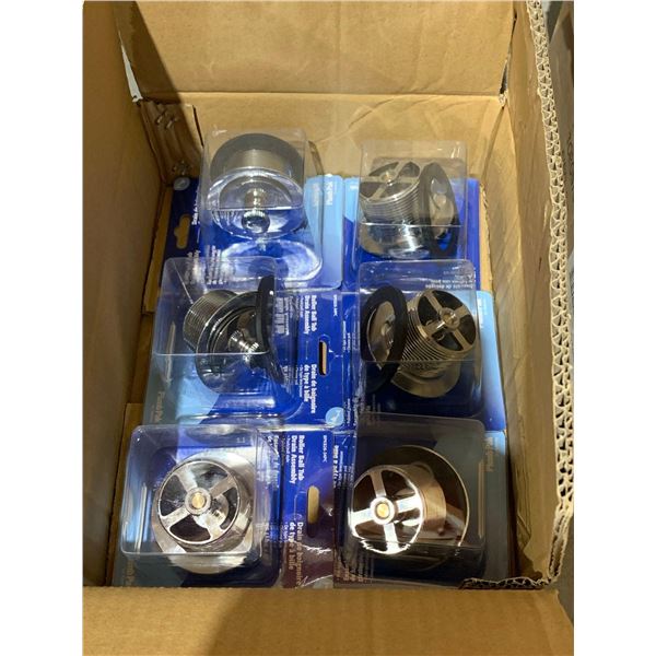 Roller Bar Tub Drain Assembly Push / Pull Style Polished Chrome  Lot of 6