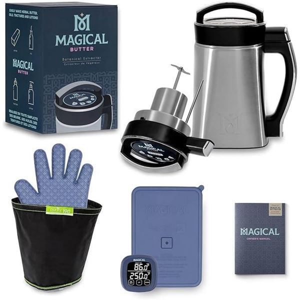 MAGICAL BUTTER Machine MB2E Botanical Extractor Butter Marker with Cookbook and Decarbox Bundle, MBD