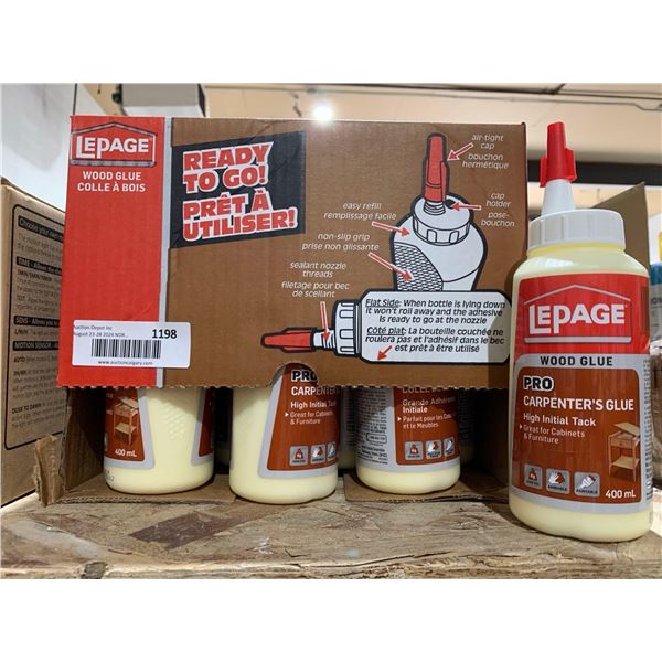 LePage Pro Carpenter's Wood Glue High Initial Tack 12 x 400ml
