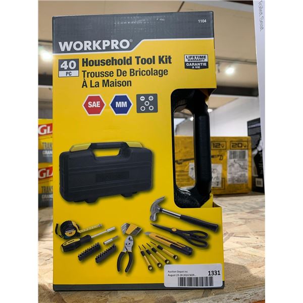 WorkPro Household Tool Kit 40pc NEW