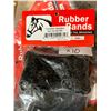 Image 3 : Medium Deluxe Hay Bag Black And Rubber Bands Mane &  Tail Braiding 500pcs x's 10 packs