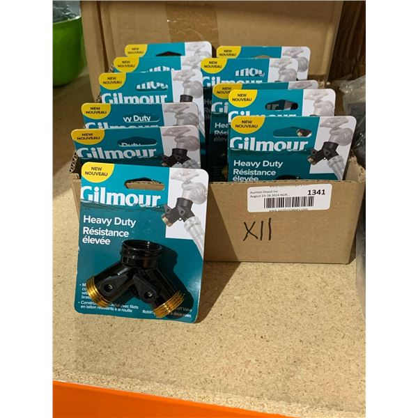 Gilmour Heavy Duty 2 Way Shut Off Valve Lot of 11