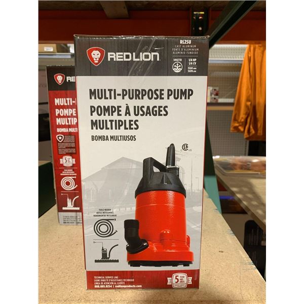 Red Lion Multipurpose Pump Cast Aluminum RL25U 1/4HP