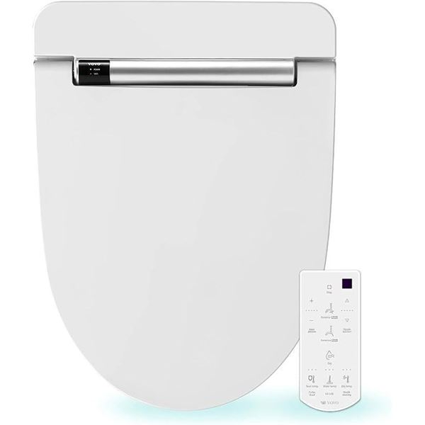 VOVO VB-3000SE Electronic Bidet, Elongated, Made in Korea, LED Nightlight, Eco Power Save,Self Clean
