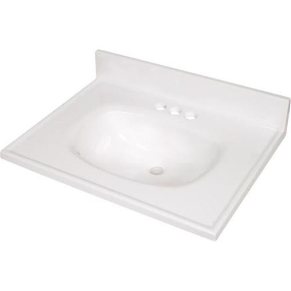 RunFine Cultured Marble Top 31"x22" Oval Bowl RFTB0255