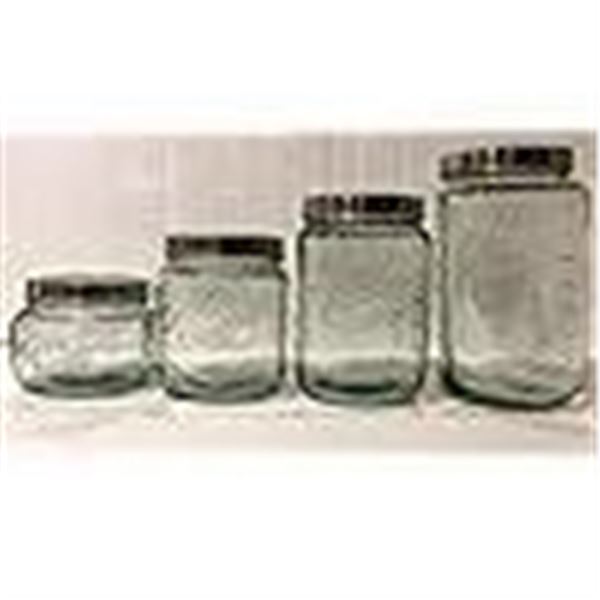 Mason 4pc Glass Canister Set