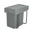 Image 1 : Kitchen Solutions Cuisine Pull-Out Waste Bin For Cabinets 20L Graphite