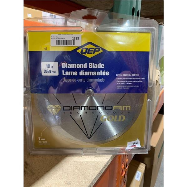QEP Diamond Blade 10" Wet