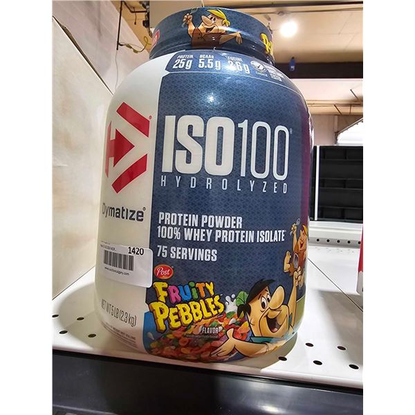 Dymatize, ISO100® Hydrolyzed, 100% Whey Protein Isolate, Fruity Pebbles, 5 lb (2.3 kg)