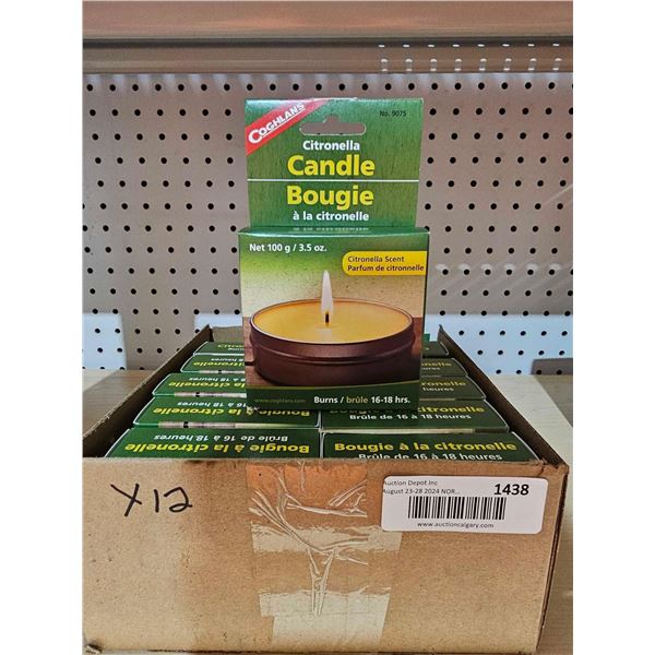 Coghlans Citronella Candle 12x 100g