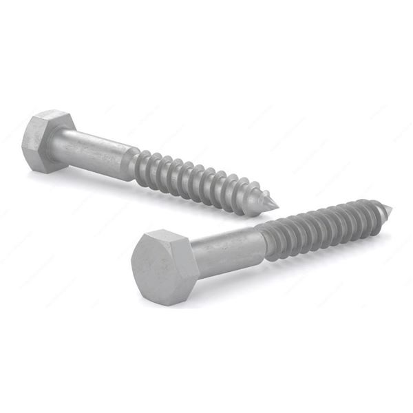 Hex Head Lag Screw - Hot-Dip Galvanized Steel1-1/2" 2x50 count