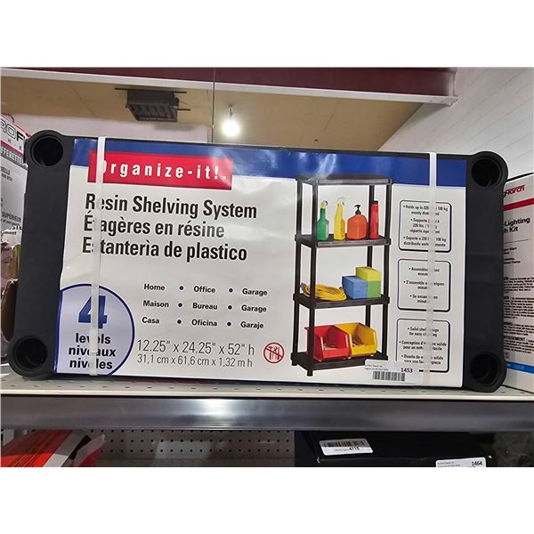 Organize-It! Resin Shelving System 12.25" x 24.25" x 52" h