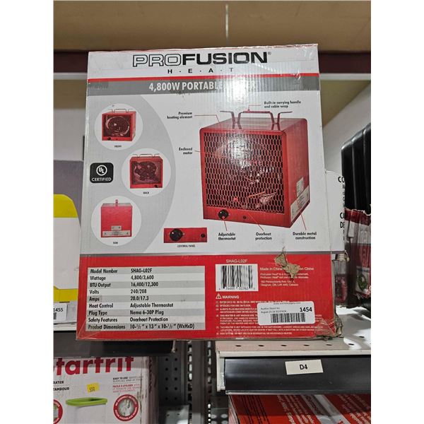 Pro Fusion 4800W Industrial portable heater