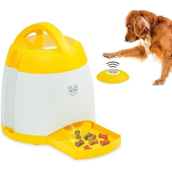 Arf Pets Dog Treat Dispenser with Remote Button – Dog Memory Training Activity Toy [x=#8211