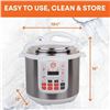 Image 1 : MasterChef 13-in-1 Pressure Cooker- 6 QT Electric Digital Instant MultiPot w 13 Programmable Functio