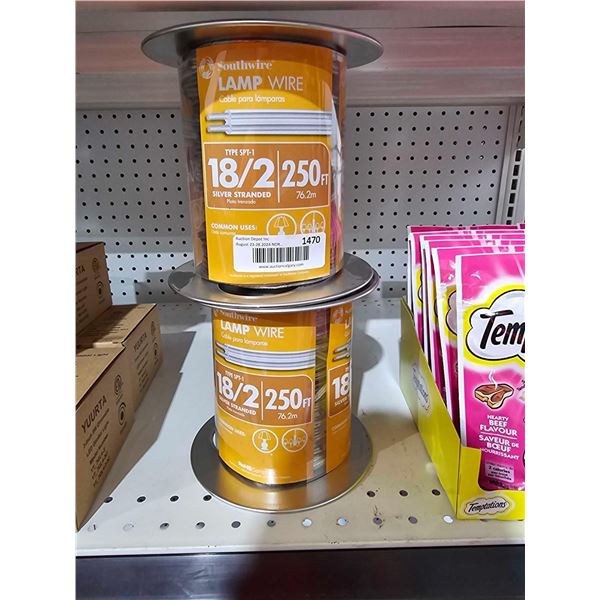 Southwire 18/2 Clear Stranded Lamp Cord 2x 250'