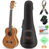 Image 1 : Hricane Concert Ukulele 23 inch UKS-2, 4 Strings Ukeleles For Beginners, Sapele Hawaiian Ukele Set w