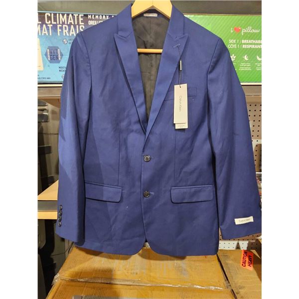 Calvin Klein Mens Blue Slim Fit Blazer Jacket - Size Youth 16