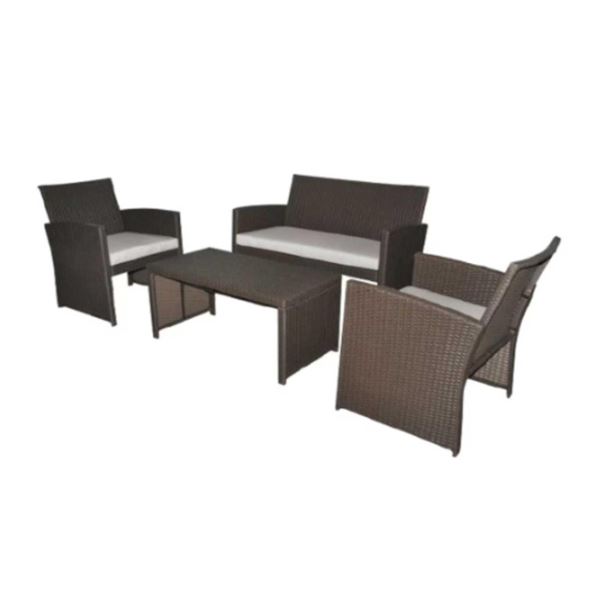 StyleWell Park Trail Brown Wicker 4 pk Deep Seating Set - Light Brown