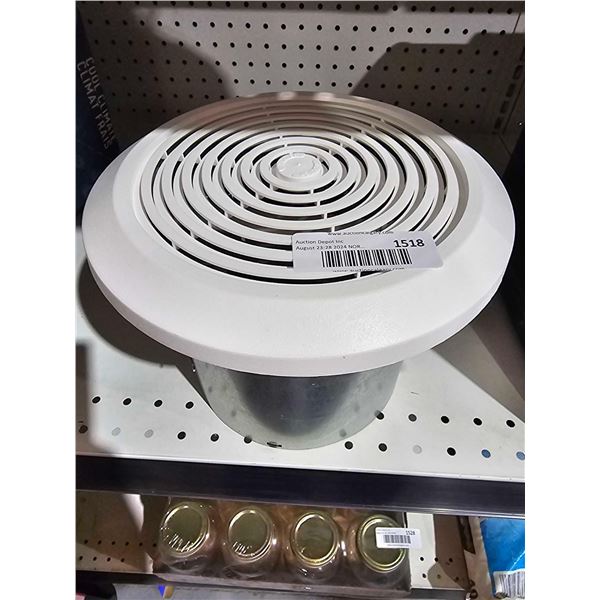 8" Bath Exhaust Vent - Vertical and Round