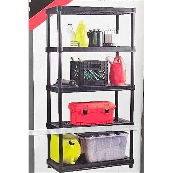 RAMTUFF 5 Level Resin Shelving 35.8x17.5x73"