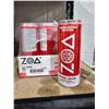 Image 1 : ZOA Strawberry Watermelon Energy Drinks 12x355ml