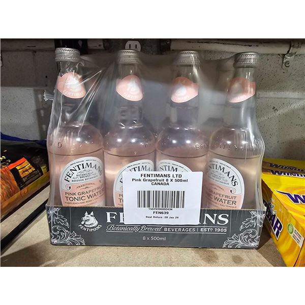 Fenrtmans Pink Grapefruit Tonic Water 8x500ml