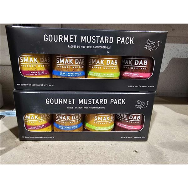 Gourmet Flavored Mustard Pack 2(4x125ml)