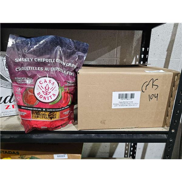Casa Bonite Smokey Chipotle Corn Chips 6x300g
