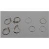 Image 1 : BOX OF 4 PAIR OF SILVER EARRINGS