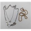 Image 1 : LADIES SILVER + LADIES GOLD TONE NECKLACES
