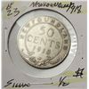 Image 1 : 14)  NEWFOUNDLAND 1918 HALF DOLLAR COIN, 92.5%