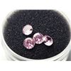 Image 1 : 23)  LOT OF 4 NATURAL MATCHED ROUND PINK SAPPHIRES