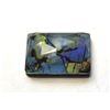 Image 1 : 25)  NATURAL RECTANGULAR CUT  14.4 CT DOUBLET OPAL