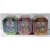 Image 1 : LOT OF 3 SEALED POKEMON GX TINS 4 PACKS PER TIN